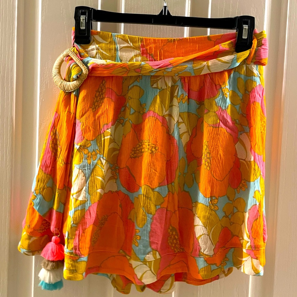 Trina Turk printed skort, size M